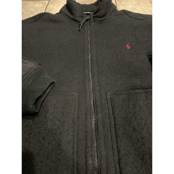 Polo Ralph Lauren Men’s XXL Jacket Sherpa Lined Fleece Full Zip VTG 2XL Black - Picture 6 of 9